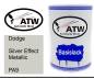 Preview: Dodge, Silver Effect Metallic, PA9: 500ml Lackdose, von ATW Autoteile West.